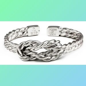 Kiel James Patrick Silver Sailor's Luck Bangle